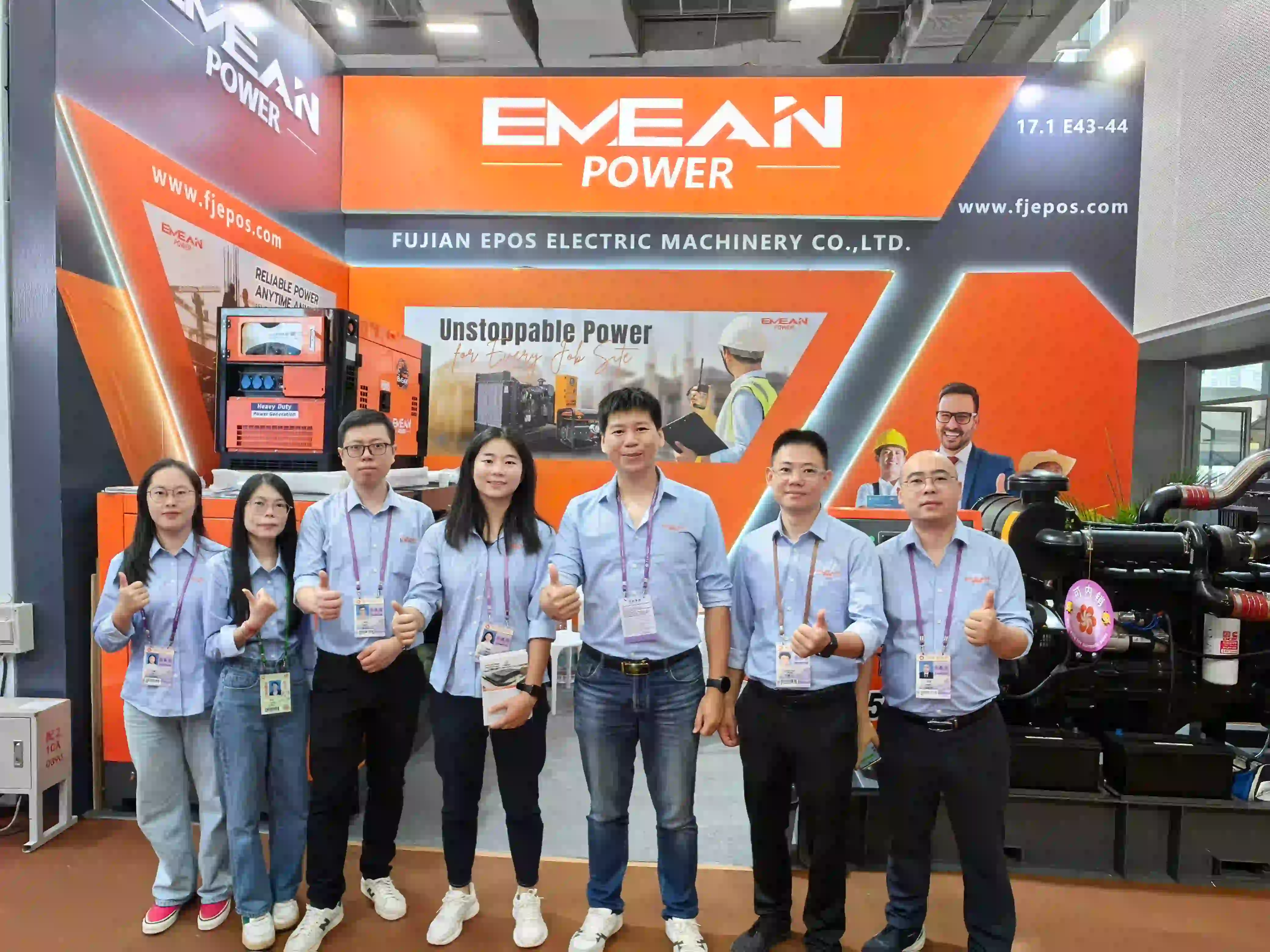 EMEAN POWER Bersinar di Pameran Kanton ke-136 dengan Generator Set yang Inovatif